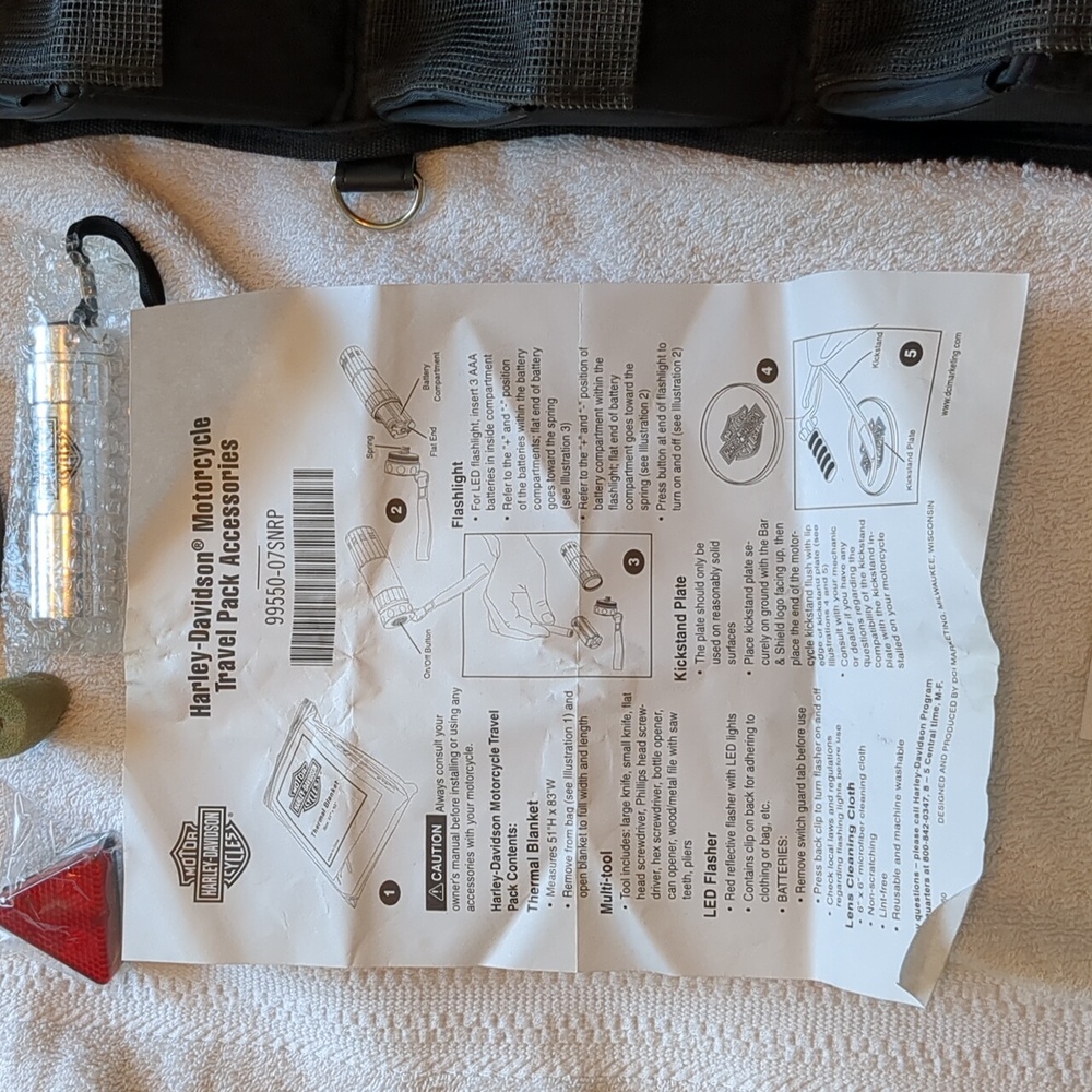 Harley-Davidson Black Accessories Tool Kit Bag - Picture 5 of 16
